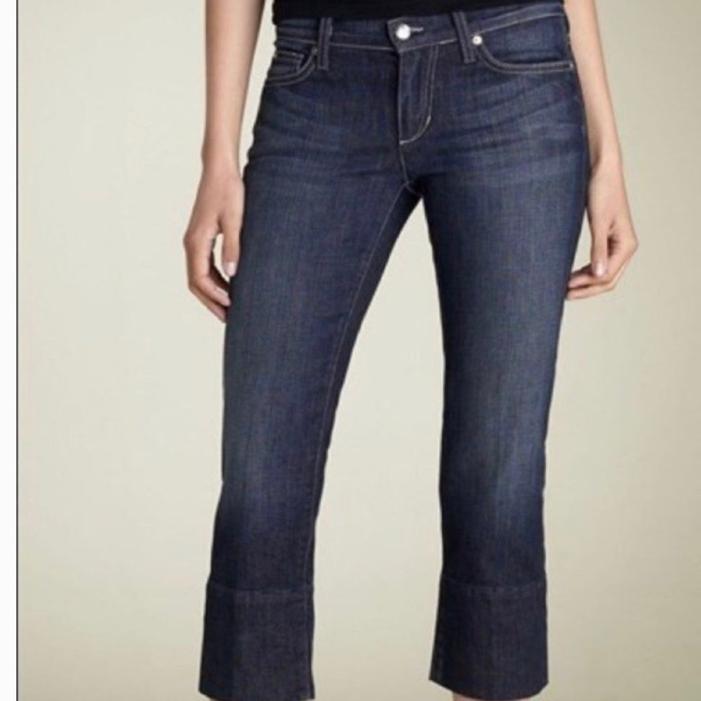 Vintage Joe’s Jeans Muse Crop Cuff Mid Rise Crop Denim Jean 25